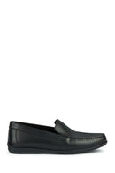 Geox Erkek Siyah Ascanio Deri Casual Loafer | Derimod