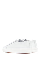 Men's White Lace-up Leather Sneaker | Derimod