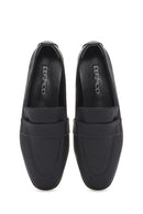 Women's Black Masculine Loafer | Derimod