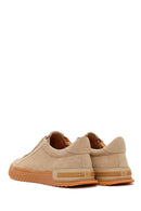Erkek Bej Bağcıklı Süet Deri Casual Sneaker | Derimod