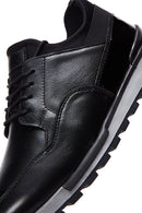 Men's Black Leather Sneaker | Derimod