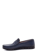 Erkek Deri Delikli Casual Loafer | Derimod