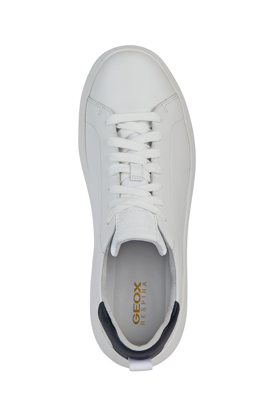 Geox Erkek Beyaz Spherica Ec4.1 Bağcıklı Deri Spor Sneaker