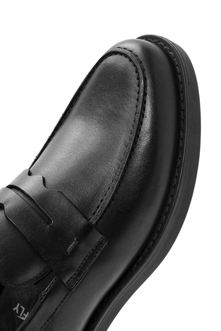 Men's Black Leather Casual Loafer