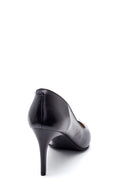 Women's Black Leather Classic Stiletto | Derimod