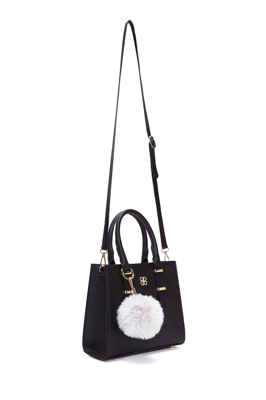 Women's Black Long Strap Accessory Handbag