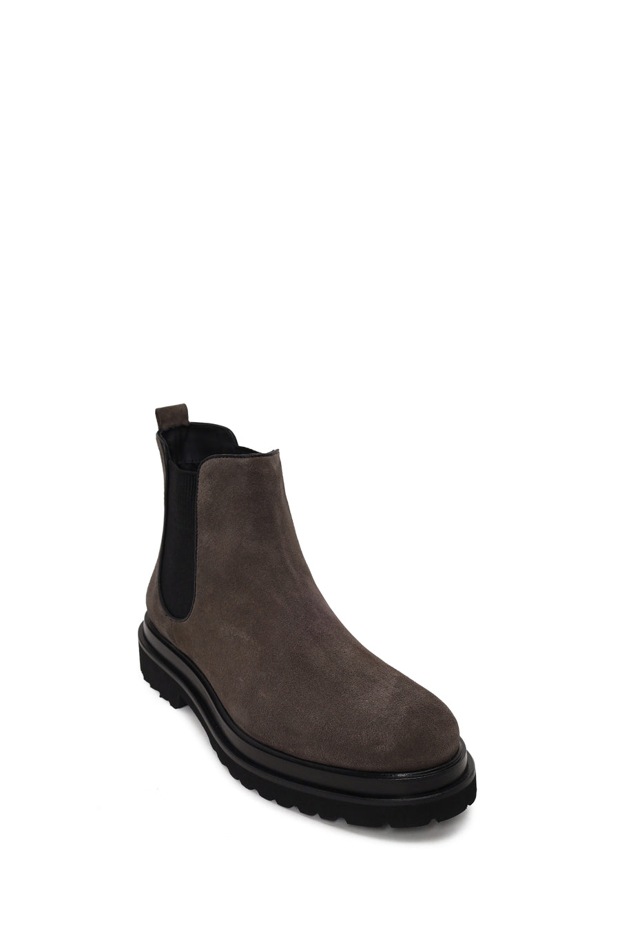 Derimod Black Male Gray Suede Chelsea Boots