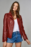 Fame Women's Leather Jacket | Derimod