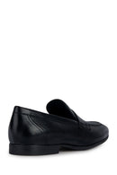 Geox Men's Black Sapienza Leather Loafer | Derimod