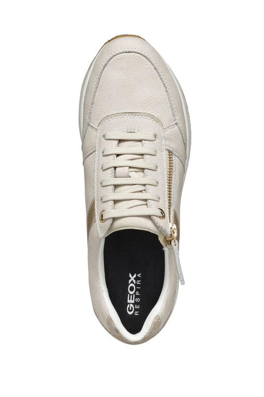Geox Kadın Bej Kency Kalın Tabanlı Bağcıklı Sneaker