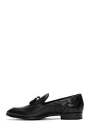 Erkek Deri Örgü Detaylı Klasik Loafer | Derimod