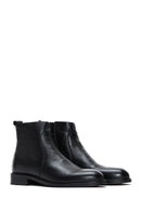 Men's Black Leather Classic Boots | Derimod