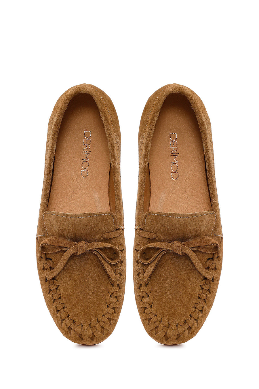 Woman Tan Suede Loafer