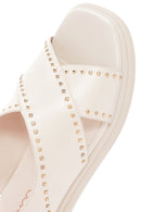 Women's Cream Strappy Sandals | Derimod