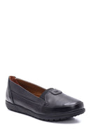 Kadın Siyah Deri Comfort Loafer | Derimod