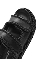 Kadın Siyah Bantlı Terlik | Derimod