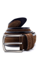 Men's Suede Belt | Derimod