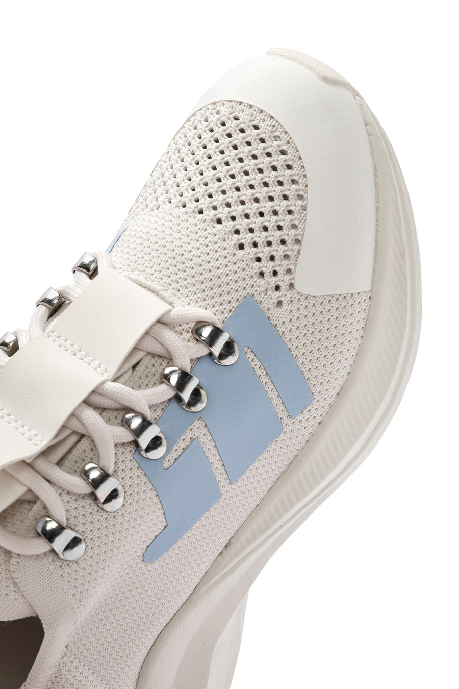 Derimod Zero Kadın Gri Kalın Tabanlı Bağcıklı Kumaş Sneaker