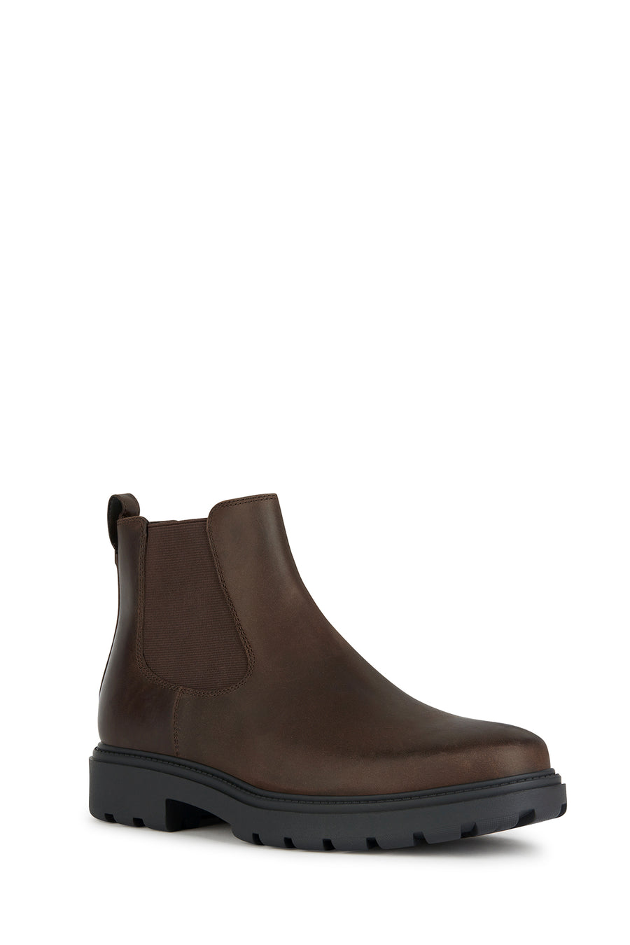 Geox Men's Brown Spherica Ec7 Leather Chelsea Boots