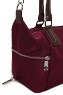 Woman Burgundy Long-Strap Fabric Shoulder Bag | Derimod