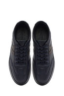 Men's Navy Blue Lace-up Leather Casual Shoes | Derimod