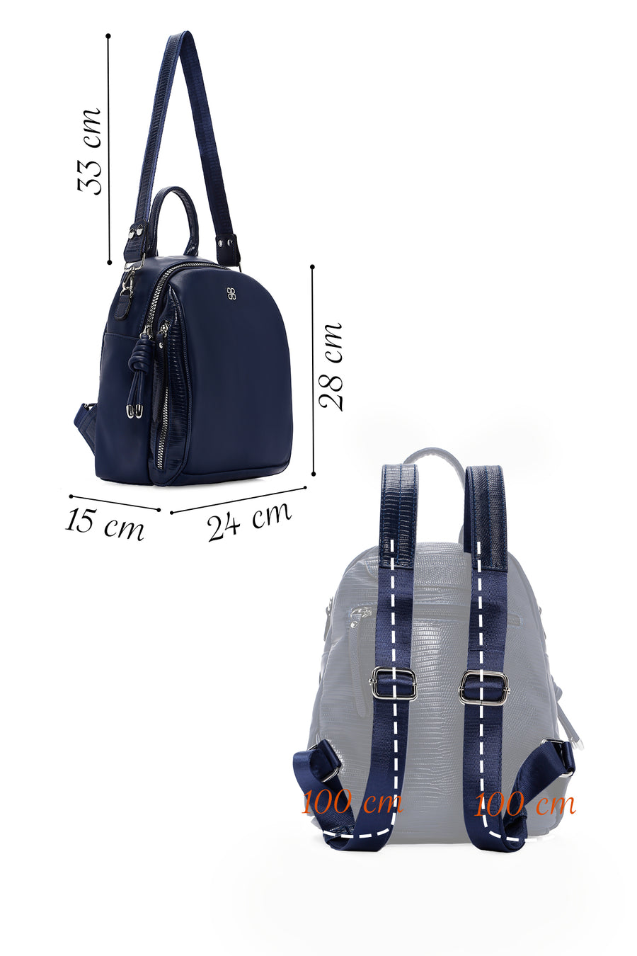 Women's Navy Blue Backpack