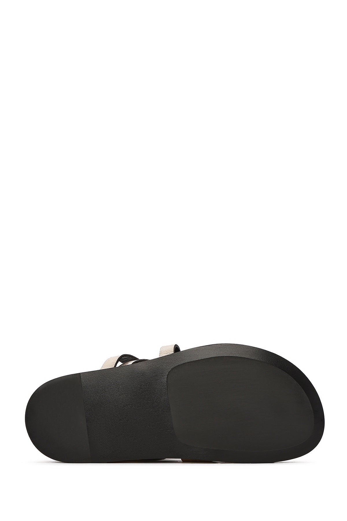 Kadın Altın Deri Metalik Terlik