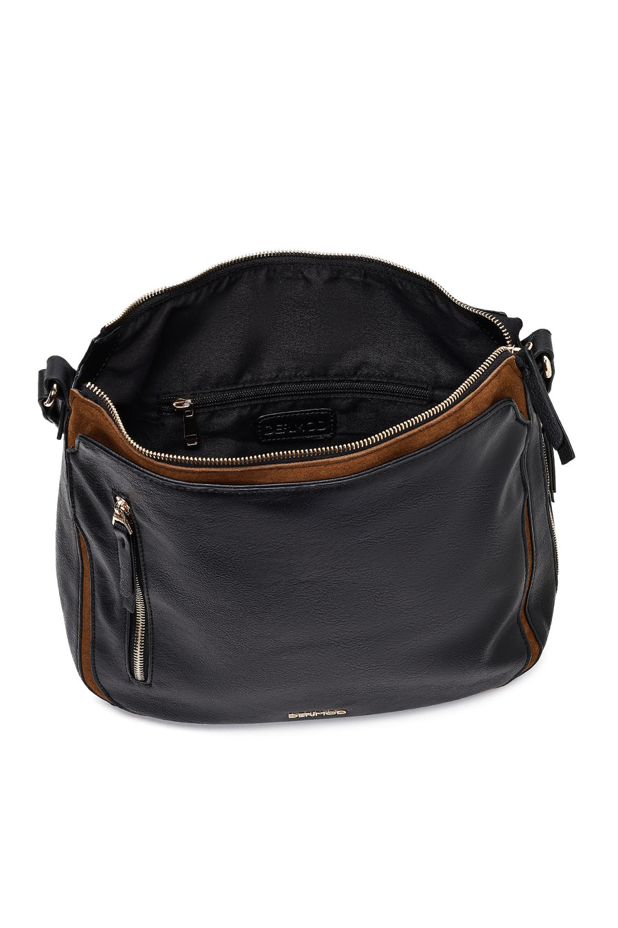 Woman Black Long-Strap Shoulder Bag