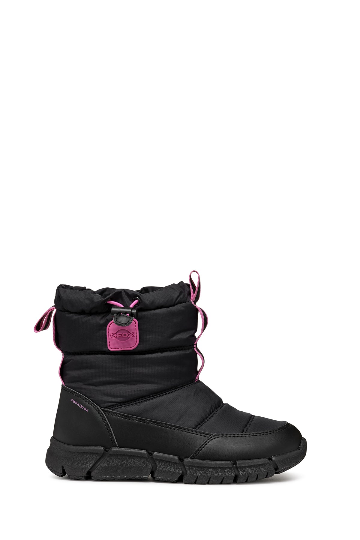 Geox Girls Black Mongolia Waterproof Fabric Boots J46APB0FU54C9B8L | Derimod