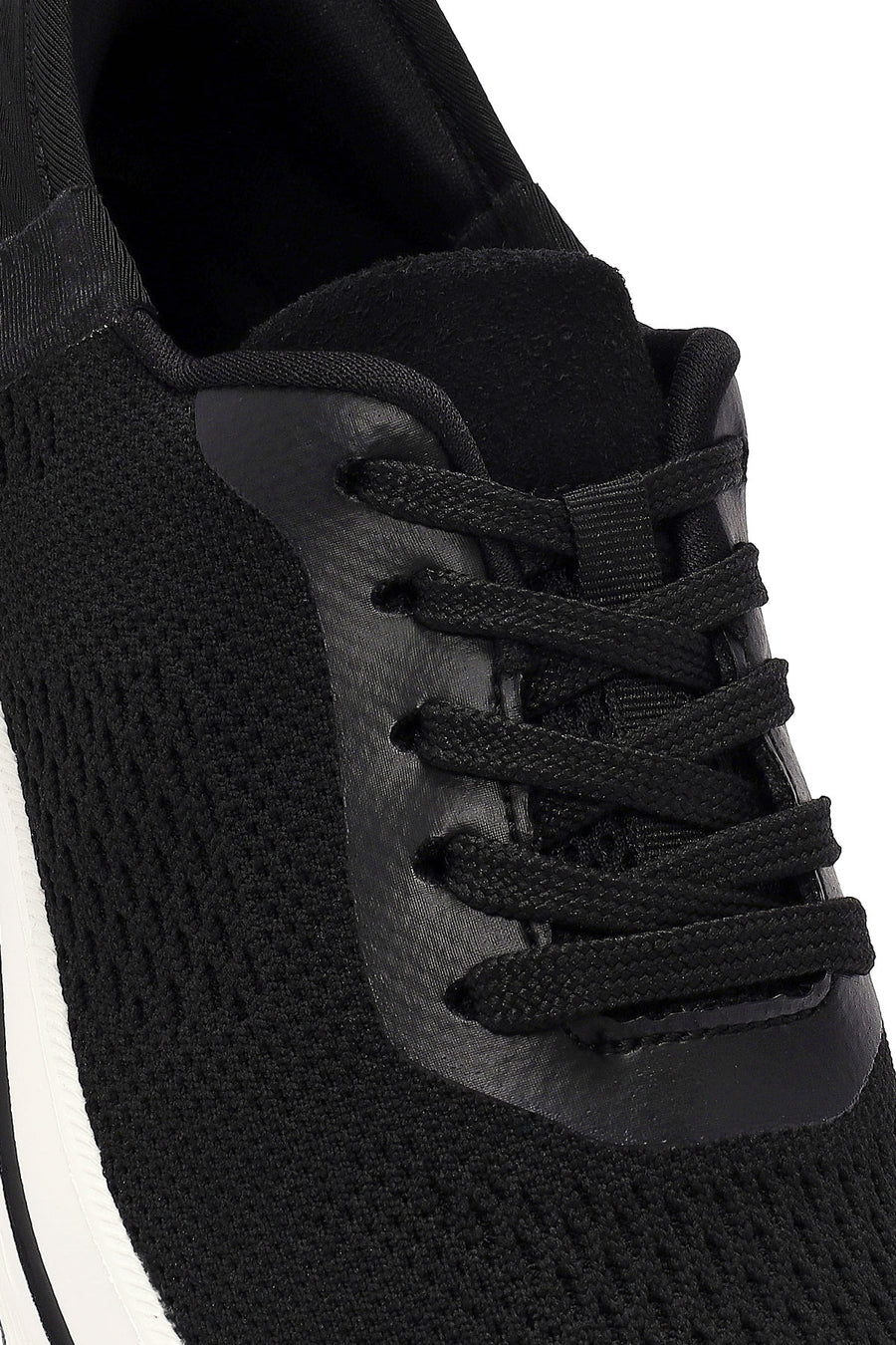 Derimod Zero Women's Black Lace-Up Thick Soled Sneaker