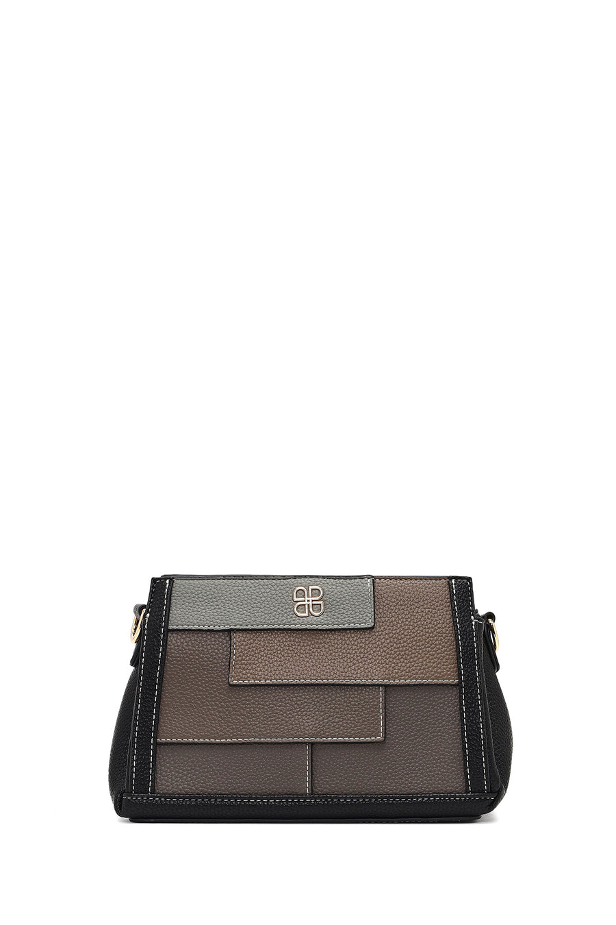 Woman Black Long-Strap Crossbody Bag