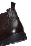 Men's Brown Leather Casual Chelsea Boots | Derimod