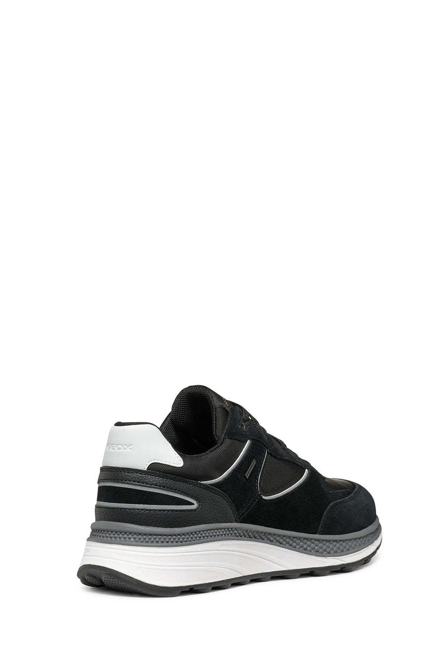 Geox Erkek Siyah U Spherica Actif X1 Bağcıklı Waterproof Deri Sneaker