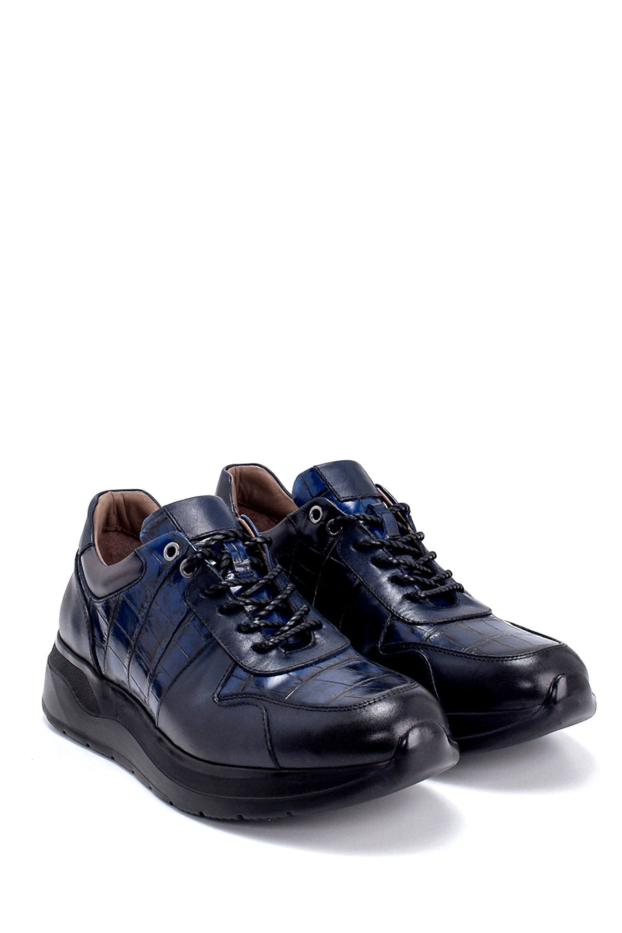 Men's Leather Crocodile Patterned Sneaker