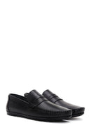 Men's Black Leather Classic Loafer | Derimod