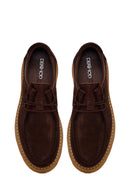 Male Brown Lace-up Suede Casual Shoes | Derimod