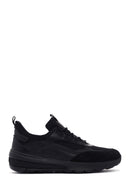 Geox Men's Black Spherica Active Lace-Up Leather Sneaker | Derimod