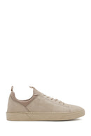 Men's Beige Lace-up Leather Sneaker | Derimod