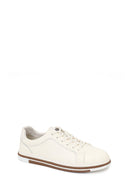 Male White Lace-up Leather Sneaker | Derimod