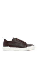 Men's Brown Lace-Up Leather Sneaker | Derimod