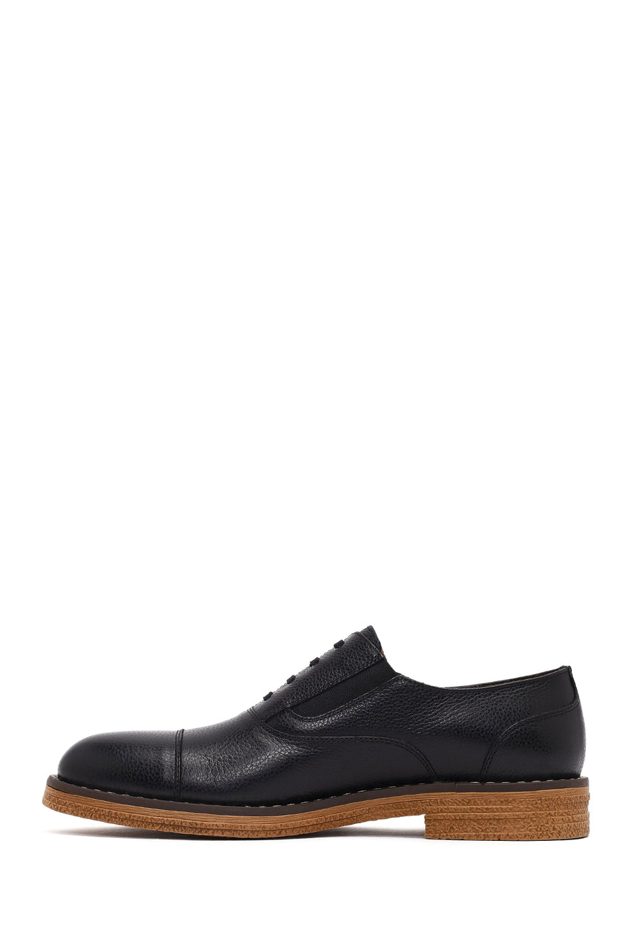 Men's Black Lace Up Leather Casual Shoes