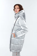 Helsinki Women's Gray Softwear Coat | Derimod