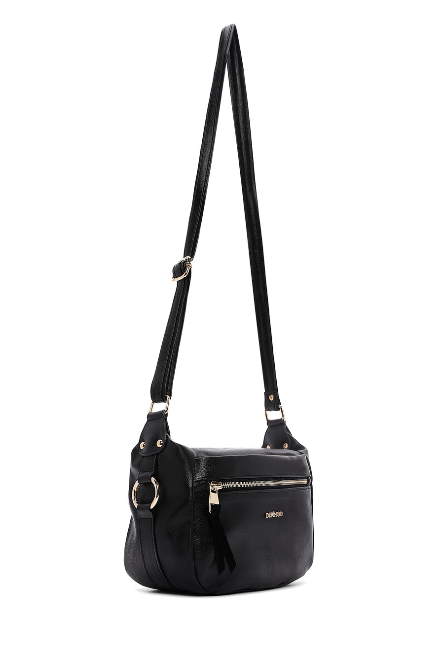 Women's Black Long Strap Crossbody Bag