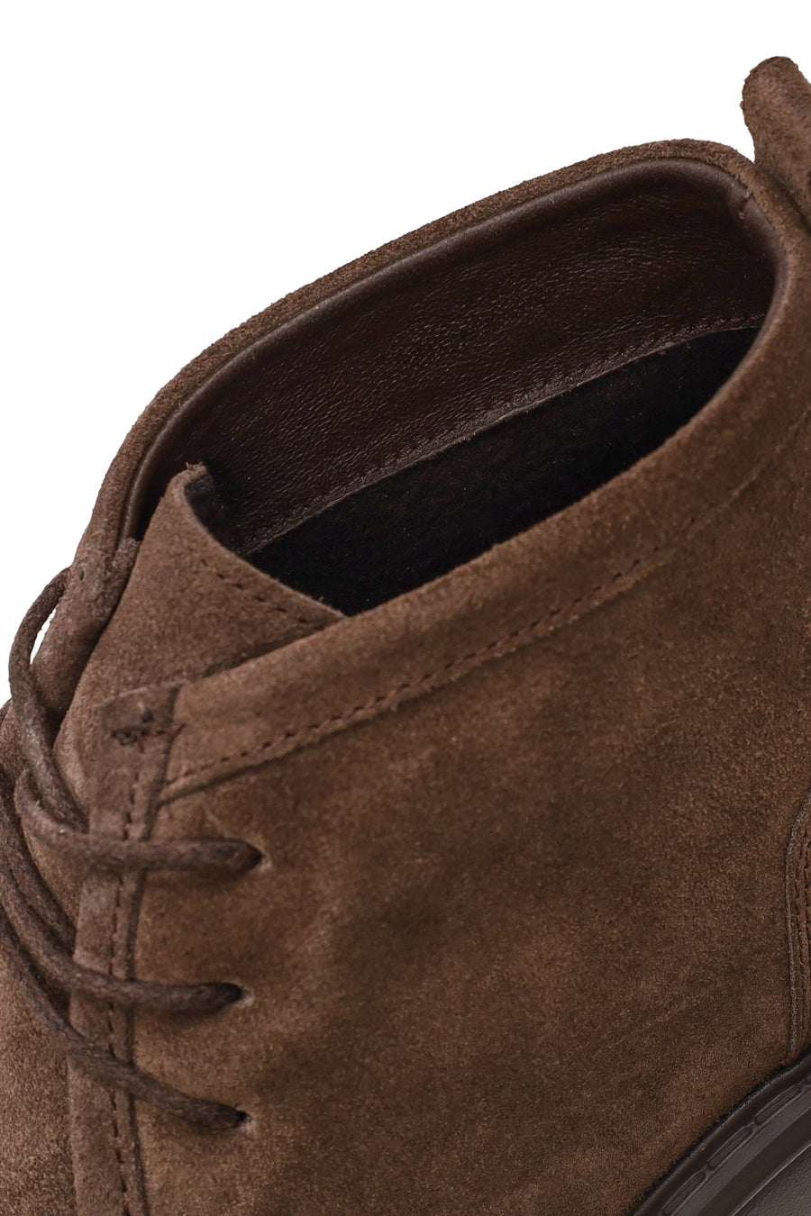 Male Mink Lace-Up Thick-Soled Suede Casual Boots