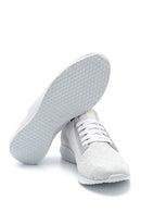 Women's White Patterned Sneaker | Derimod