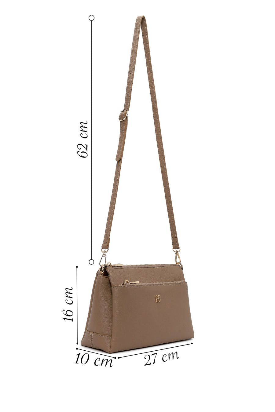 Woman Mink Long-Strap Crossbody Bag