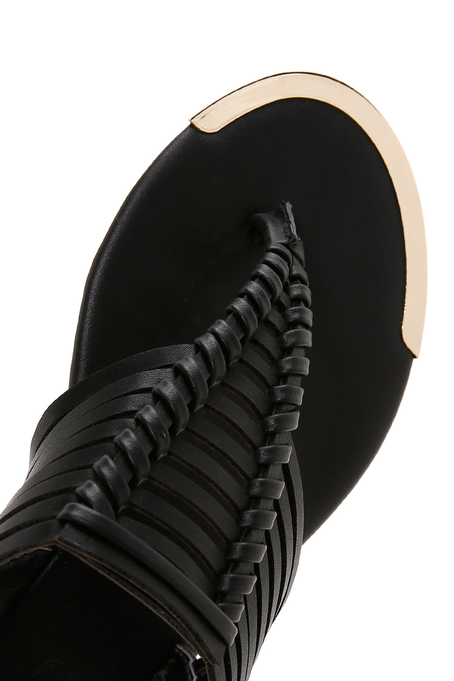 Women's Black Back Strap Flip Flop Sandals