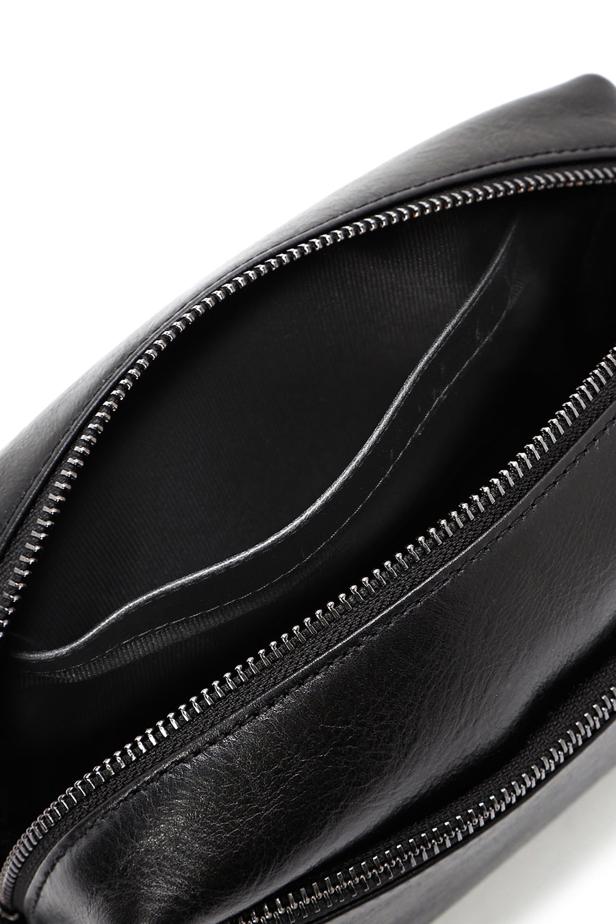 Men's Black Leather Handbag