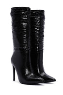 Women's Black Thin Heeled Boots | Derimod