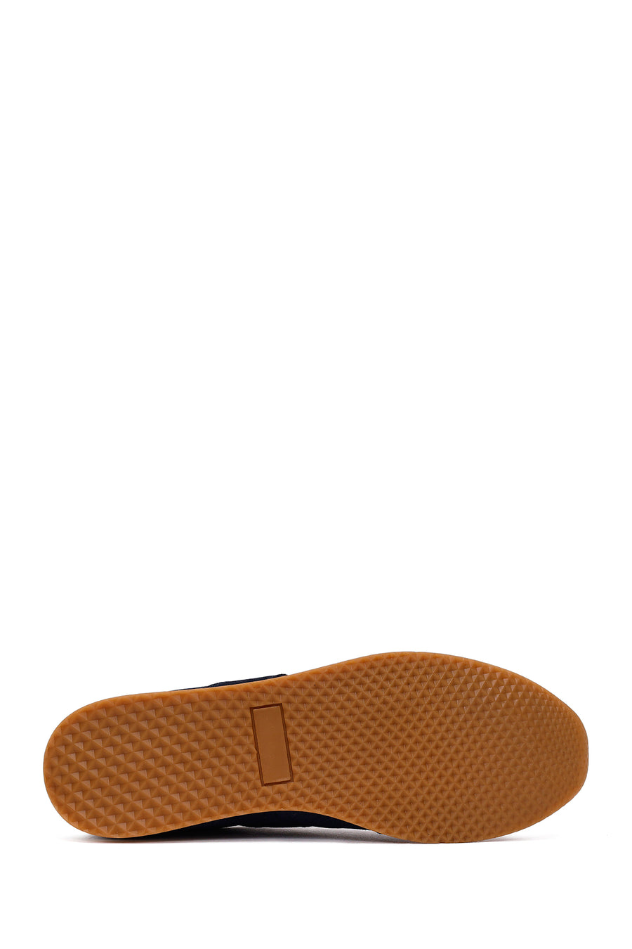 Erkek Lacivert Bağcıklı Süet Deri Sneaker